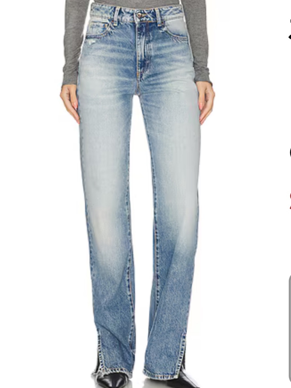 Icon Denim Jodie High Waist Split Cuff Jeans